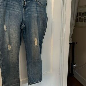 TORRID Distressed Medium Wash Jeans Plus Size 18
